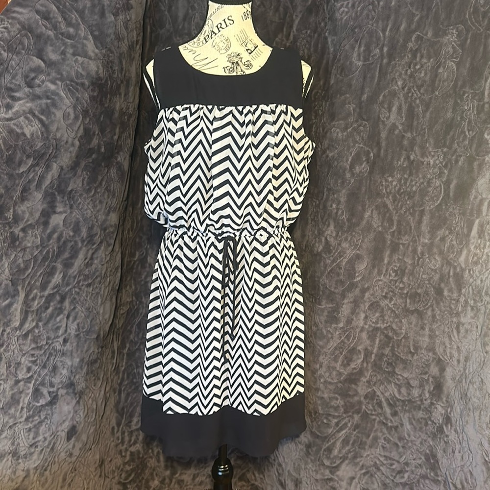 Blue White Dress
